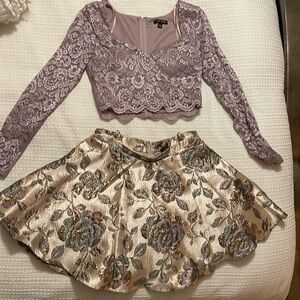 From Dillard’s. City Vibe brand. Size 7 purple, rose gold with multi colors.